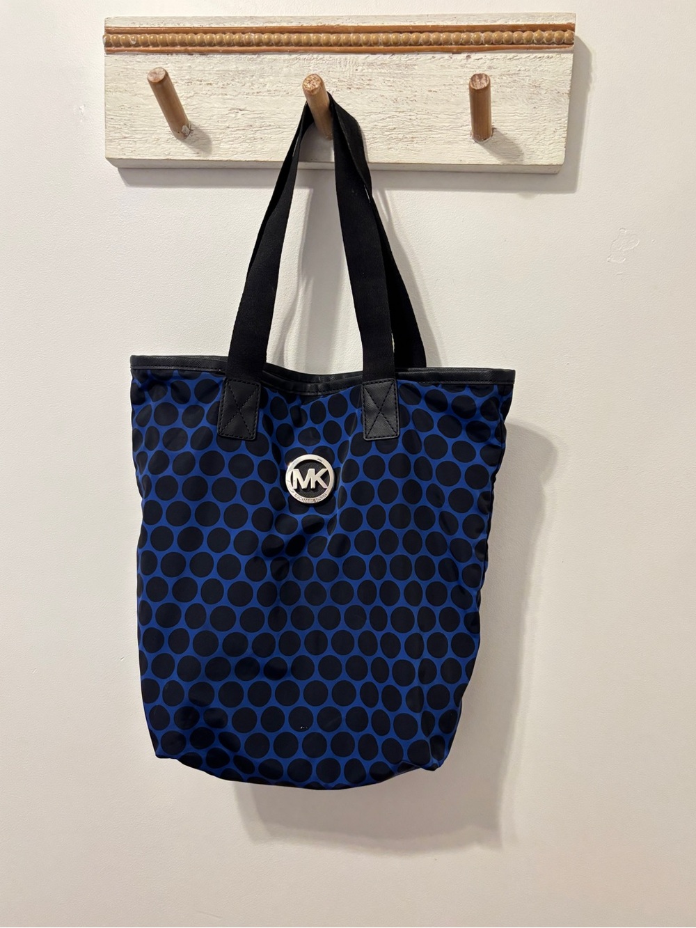 Michael Kors Nylon Polka Dot Tote Bag